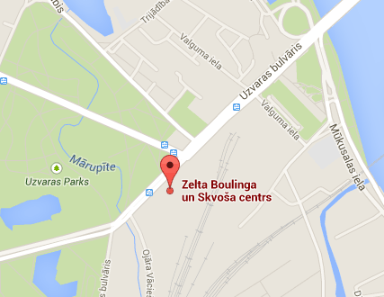 "Zelta Boulinga" vietas karte