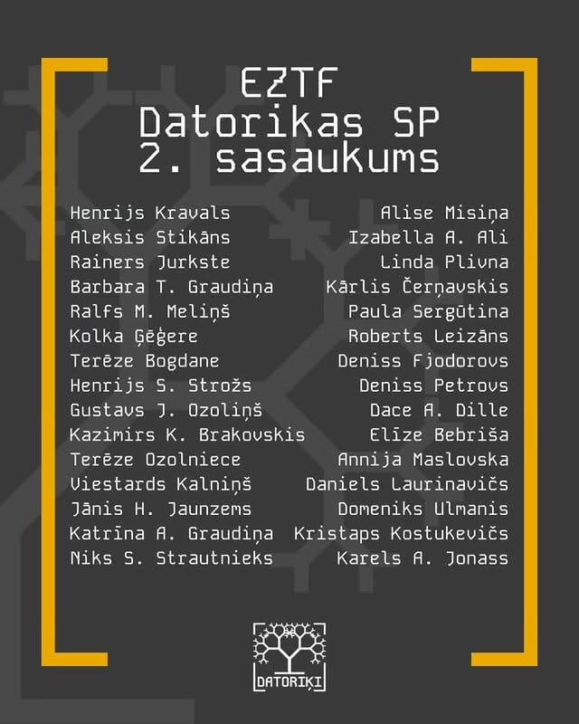 EZTF DSP 2. sasaukums