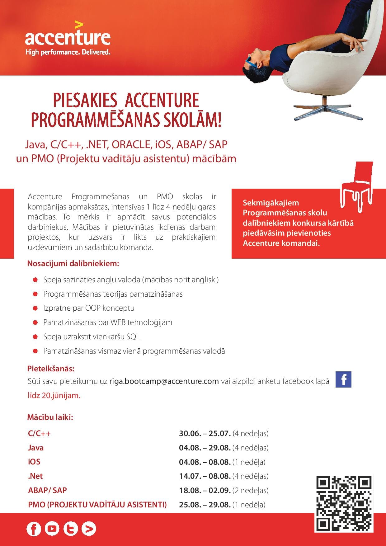 Piesakies Accenture programmēšanas skolām!