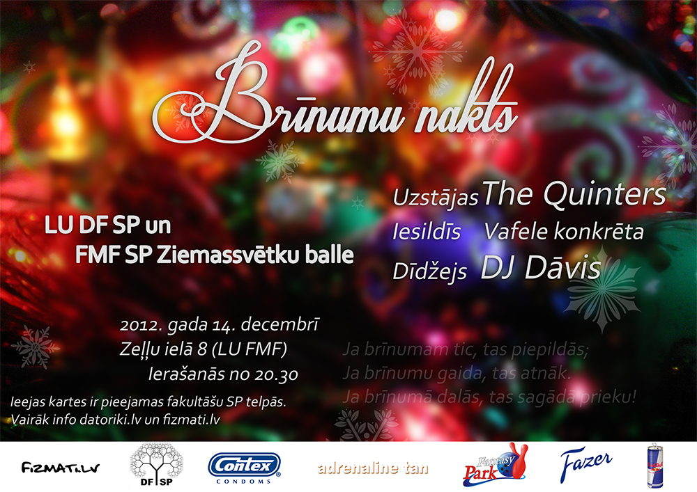 DF SP un FMF SP Ziemassvētku balle