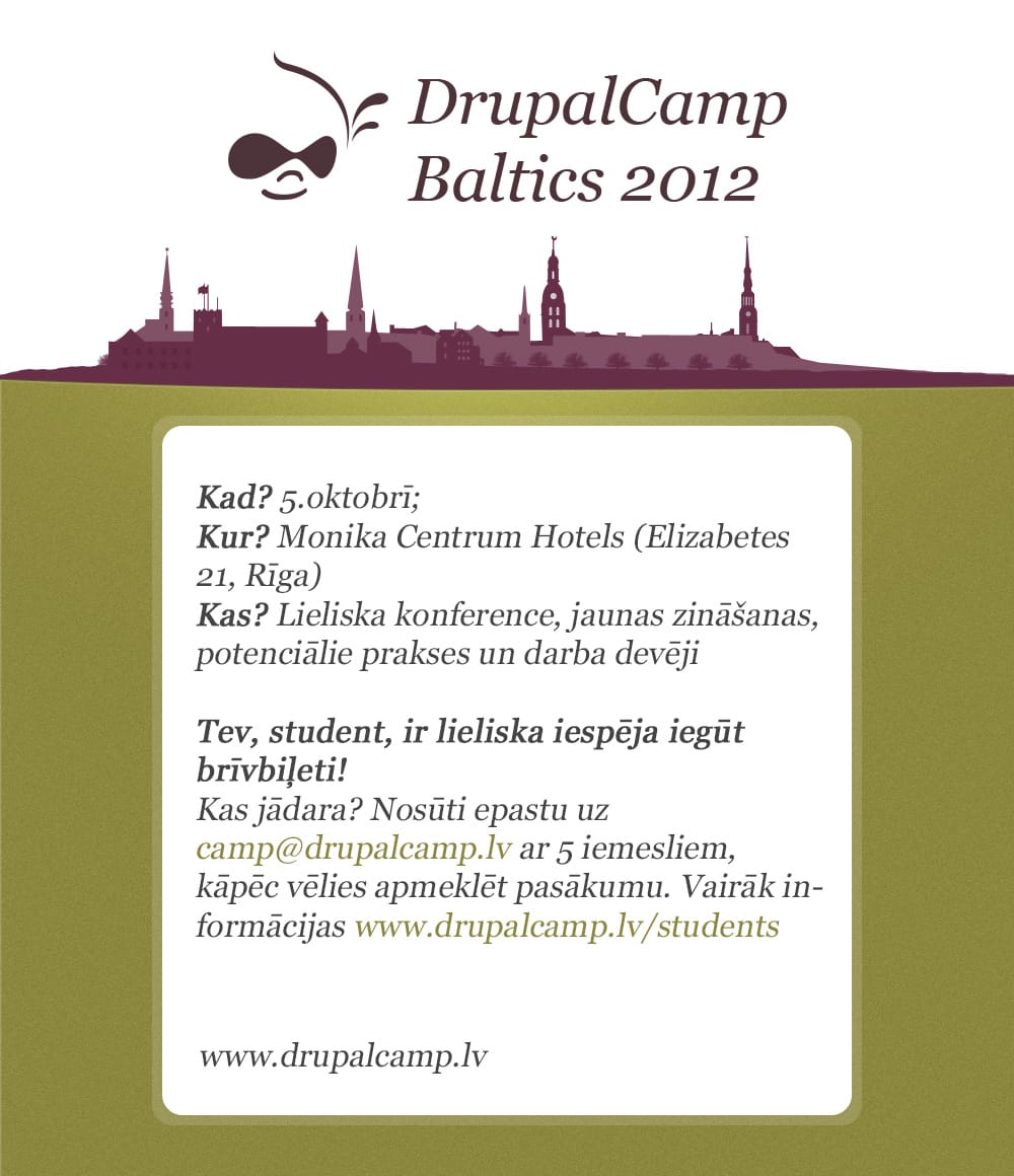 DrupalCamp Baltics 2012 konference