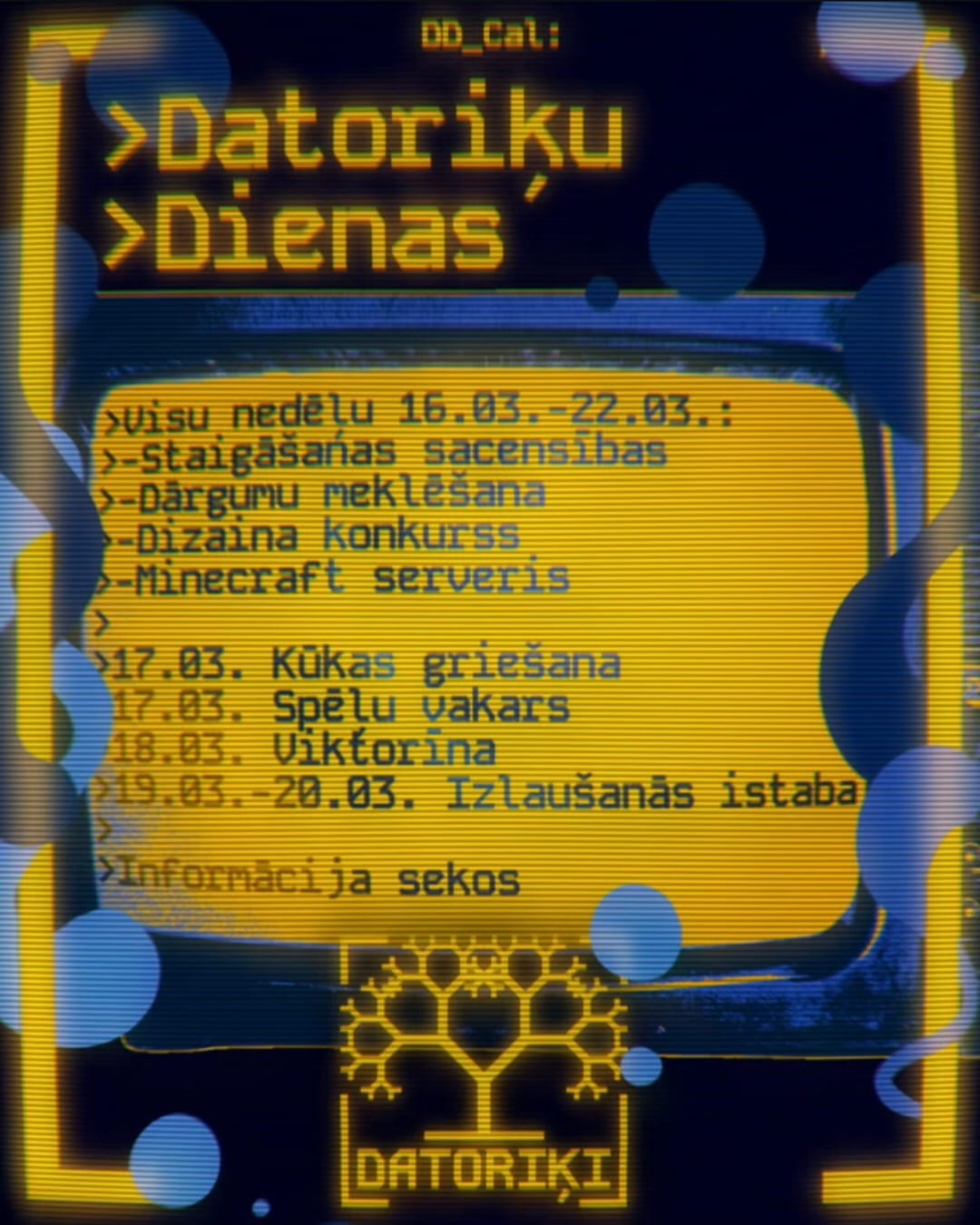 Datoriķu dienu programma ir atklāta!