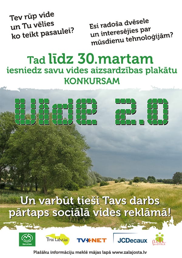 SIA „Zaļā josta” vides aizsardzības plakātu konkurss „Vide 2.0”