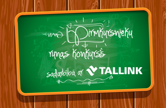 Pirmkursnieku runas konkurss sadarbībā ar Tallink!