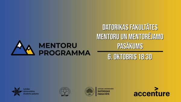Mentoru un mentorējamo pasākums #1